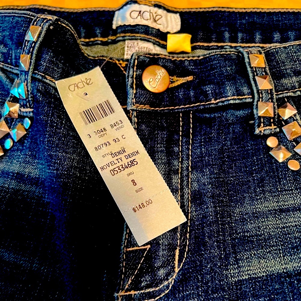 NWT CACHE JEANS size 8